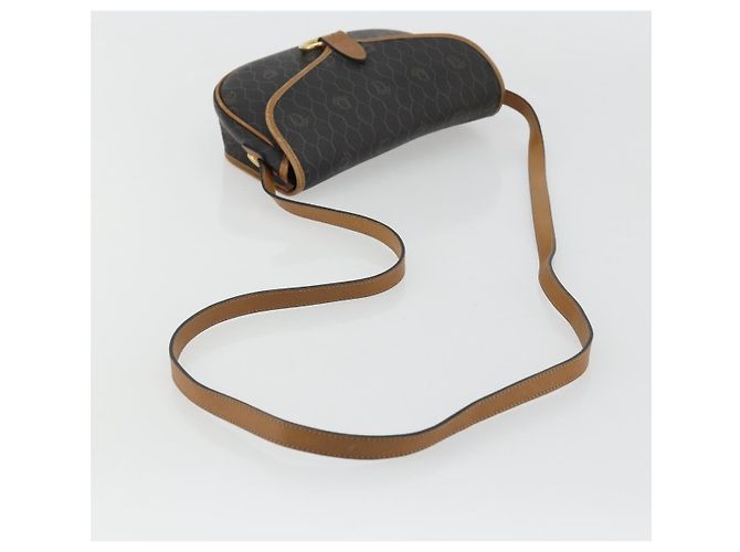 Borsa a Spalla in Tela Honeycomb PVC Nera e Dorata Christian Dior Auth 175786 Nero D'oro - vista 7
