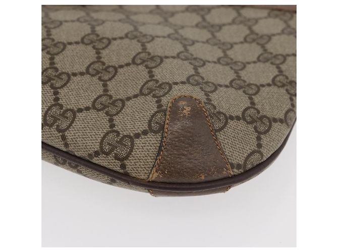 GUCCI GG Supreme Web Sherry Line Tasche aus PVC Beige Gold 904 02 026 Auth ka4002 Golden - Ansicht 15