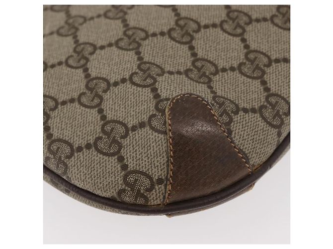 GUCCI GG Supreme Web Sherry Line Tasche aus PVC Beige Gold 904 02 026 Auth ka4002 Golden - Ansicht 16