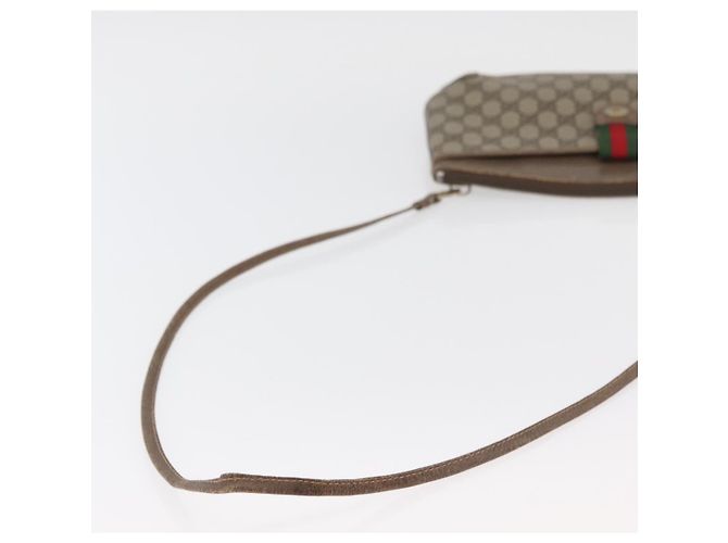 GUCCI GG Supreme Web Sherry Line Tasche aus PVC Beige Gold 904 02 026 Auth ka4002 Golden - Ansicht 7