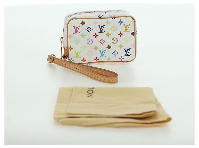 LOUIS VUITTON Pochette Wapity Monogram Multicolore M58033 Auth YKZ1387M Bianco - vista 12