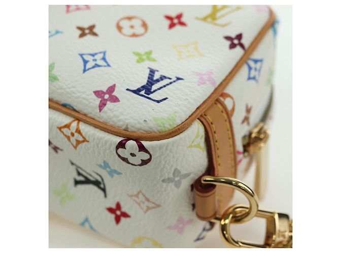 LOUIS VUITTON Pochette Wapity Monogram Multicolore M58033 Auth YKZ1387M Bianco - vista 16