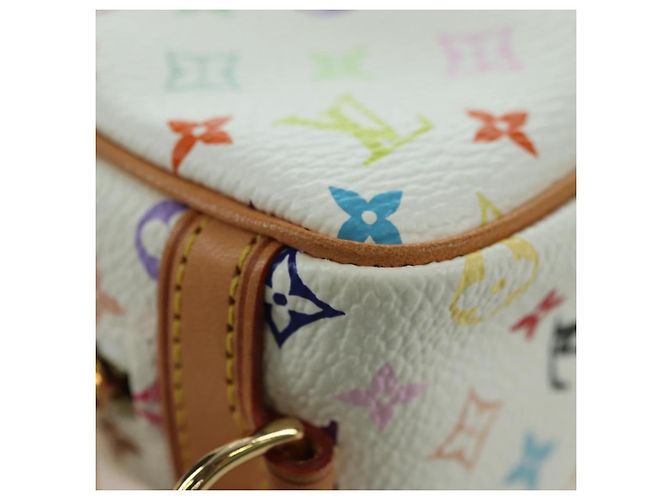 LOUIS VUITTON Pochette Wapity Monogram Multicolore M58033 Auth YKZ1387M Bianco - vista 7