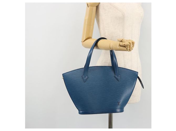 LOUIS VUITTON Borsa a Spalla Epi Saint Jacques Blu M52275 Auth YKZ1251 - vista 21