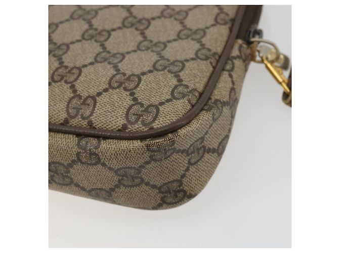 Gucci Borsa a Spalla GG Supreme PVC Beige Oro 97 02 068 Auth 175170 D'oro - vista 15