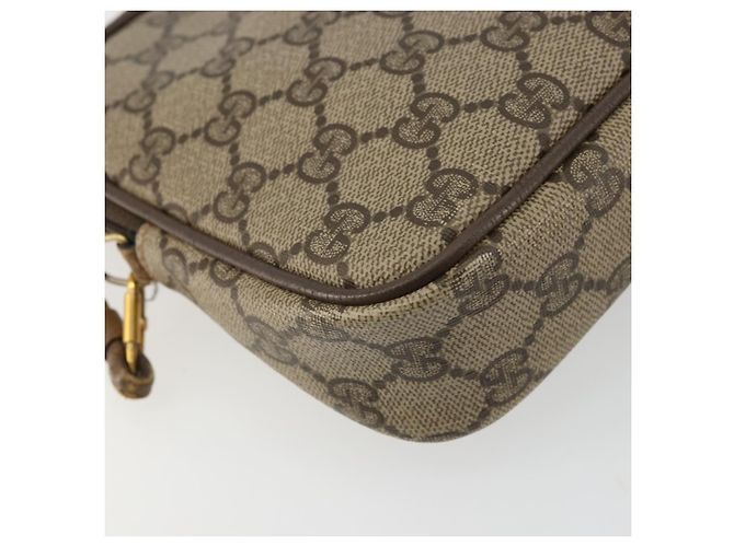 Gucci Borsa a Spalla GG Supreme PVC Beige Oro 97 02 068 Auth 175170 D'oro - vista 16
