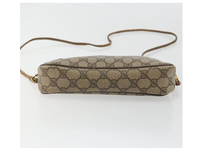 Gucci Borsa a Spalla GG Supreme PVC Beige Oro 97 02 068 Auth 175170 D'oro - vista 5