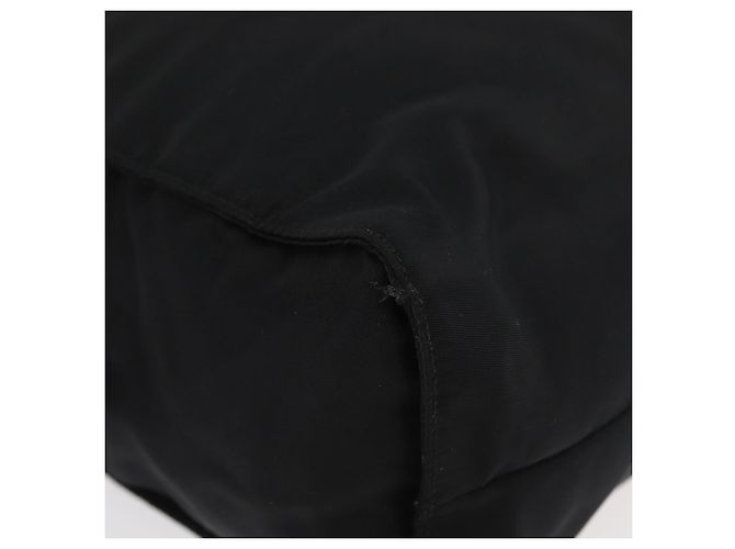 Prada Tote Bag aus schwarzem Nylon mit Silber authentisch 175704 - Ansicht 14