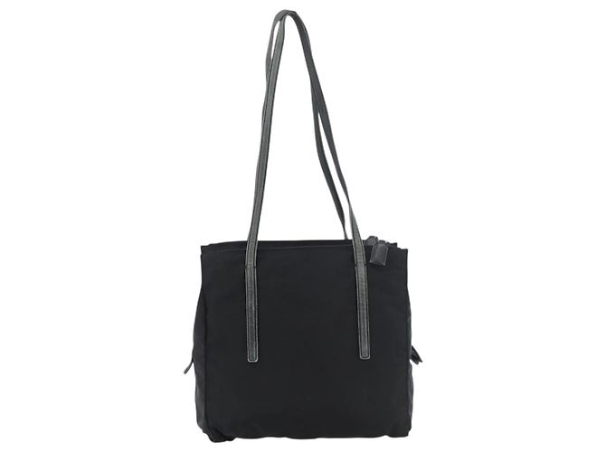 Prada Tote Bag aus schwarzem Nylon mit Silber authentisch 175704 - Ansicht 2