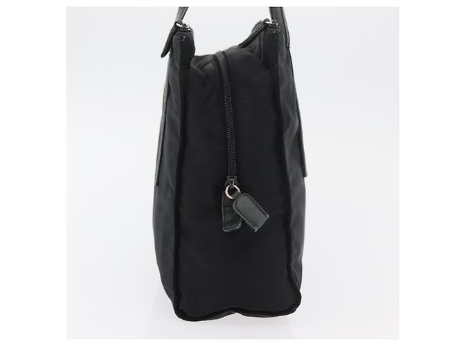 Prada Tote Bag aus schwarzem Nylon mit Silber authentisch 175704 - Ansicht 4