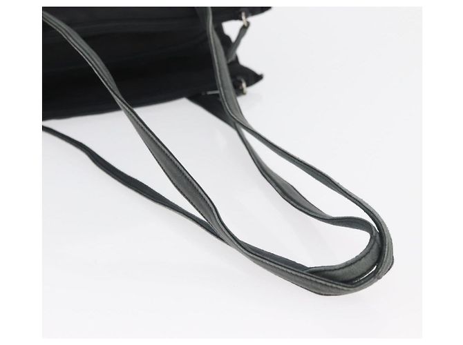 Prada Tote Bag aus schwarzem Nylon mit Silber authentisch 175704 - Ansicht 7