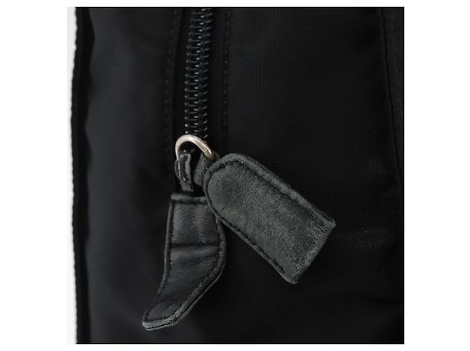 Prada Tote Bag aus schwarzem Nylon mit Silber authentisch 175704 - Ansicht 9