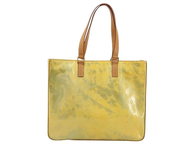 LOUIS VUITTON Sac Tote Columbus Monogram Vernis Gris M91028 LV Auth BA12089 - vue 13