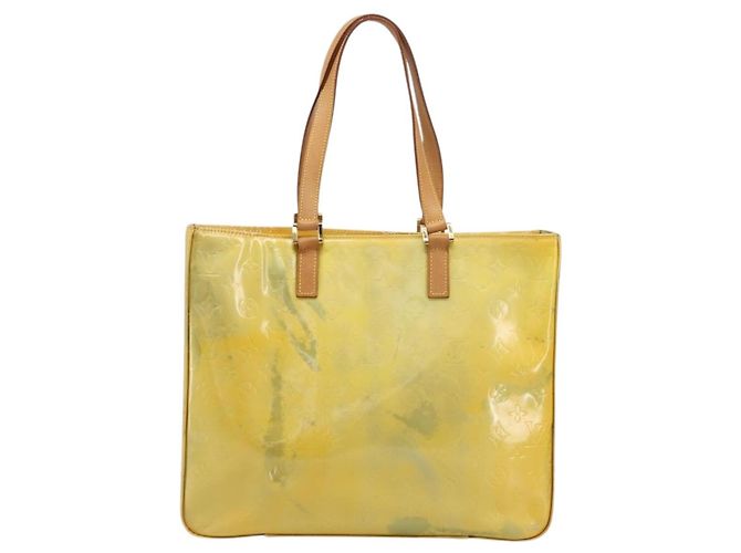 LOUIS VUITTON Sac Tote Columbus Monogram Vernis Gris M91028 LV Auth BA12089 - vue 2