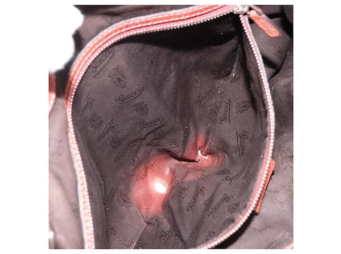 Gucci Bamboo Tote Bag Leder Rosa Silber 232947 Auth 164494 Pink - Ansicht 10