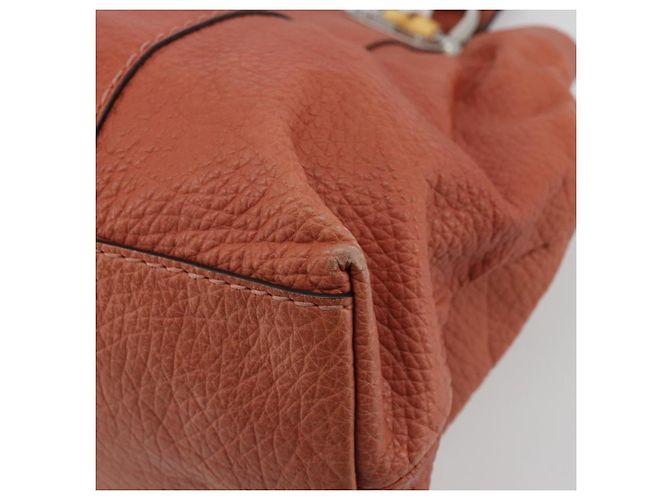 Gucci Bamboo Tote Bag Leder Rosa Silber 232947 Auth 164494 Pink - Ansicht 17