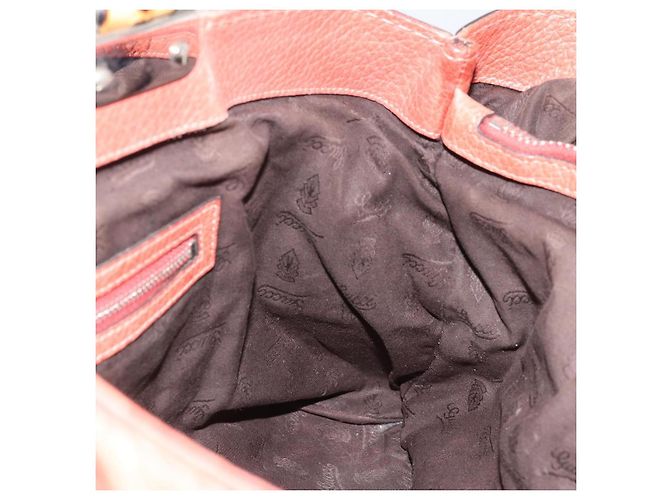 Gucci Bamboo Tote Bag Leder Rosa Silber 232947 Auth 164494 Pink - Ansicht 20