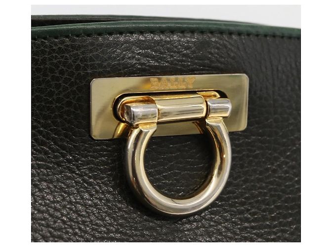 BALLY Borsa a Spalla in Pelle Verde Oro Auth YKZ1255 D'oro - vista 10
