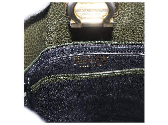 BALLY Borsa a Spalla in Pelle Verde Oro Auth YKZ1255 D'oro - vista 17