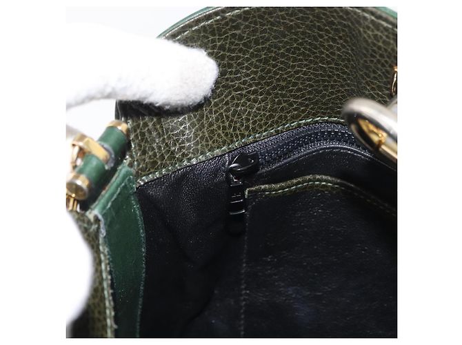 BALLY Borsa a Spalla in Pelle Verde Oro Auth YKZ1255 D'oro - vista 20