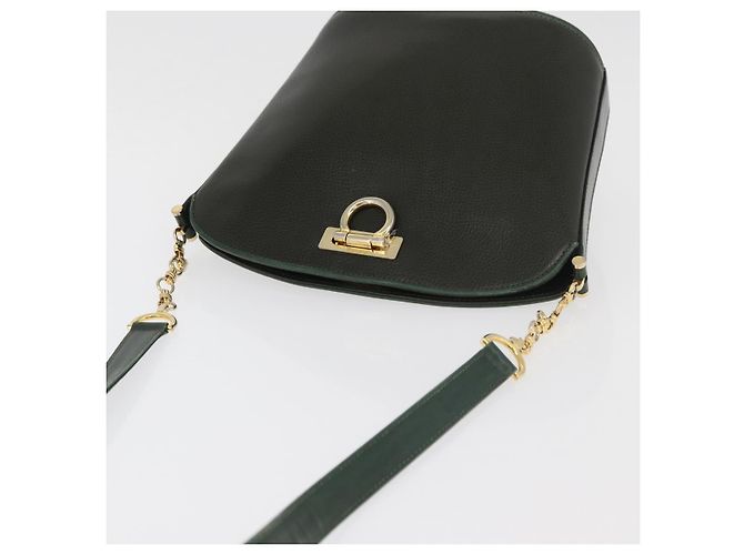 BALLY Borsa a Spalla in Pelle Verde Oro Auth YKZ1255 D'oro - vista 6