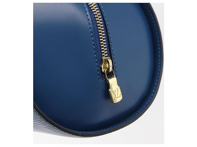 LOUIS VUITTON Epi Soufflot Handtasche Blau M52225 LV Auth yk20328A - Ansicht 17