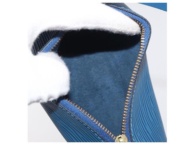 LOUIS VUITTON Epi Soufflot Handtasche Blau M52225 LV Auth yk20328A - Ansicht 23