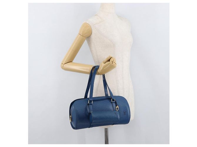 LOUIS VUITTON Epi Soufflot Handtasche Blau M52225 LV Auth yk20328A - Ansicht 24