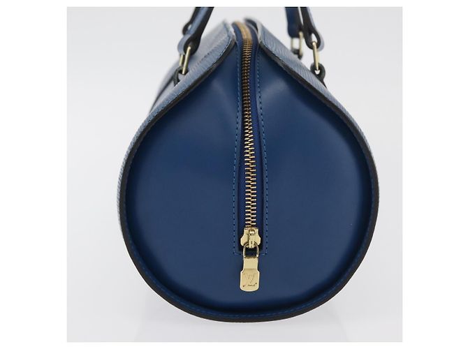 LOUIS VUITTON Epi Soufflot Handtasche Blau M52225 LV Auth yk20328A - Ansicht 4