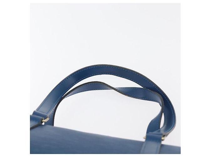 LOUIS VUITTON Epi Soufflot Handtasche Blau M52225 LV Auth yk20328A - Ansicht 8
