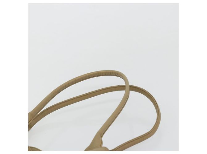 SAINT LAURENT Borsa a Spalla in Tela PVC Grigia Auth 176612 Marrone - vista 8