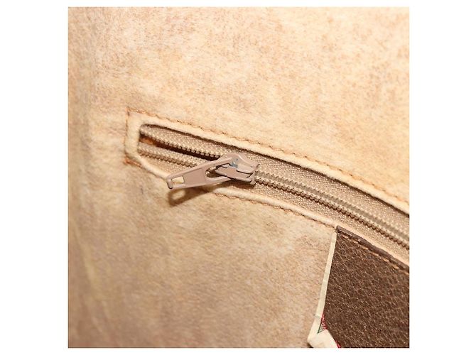 Borsa Gucci GG Supreme Web Sherry Line PVC Beige Oro 41 02 039 Auth YKZ1091 D'oro - vista 21