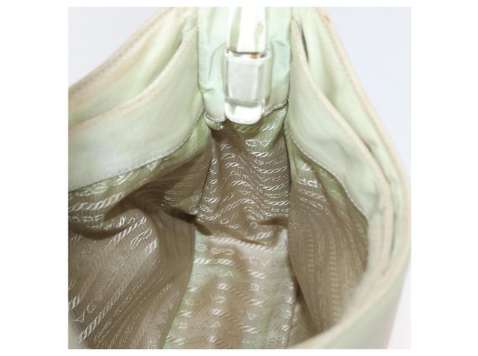 PRADA Borsa a mano in nylon avorio argento Auth 175397 Crudo - vista 18