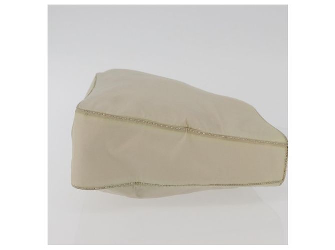 PRADA Borsa a mano in nylon avorio argento Auth 175397 Crudo - vista 3