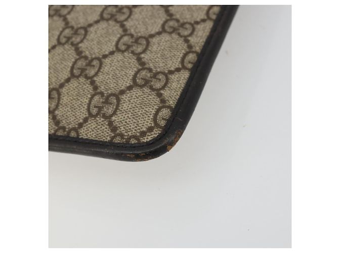 Bolso de Hombro GG Canvas Gucci PVC Beige Plata 27639 Auth yk20236 - vista 10