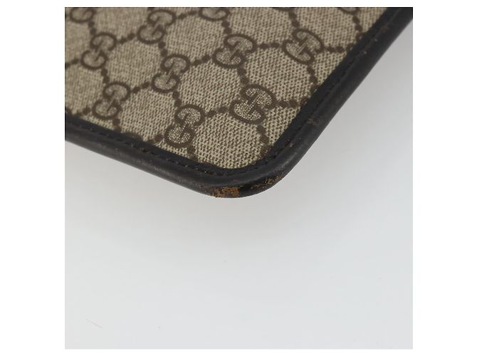 Bolso de Hombro GG Canvas Gucci PVC Beige Plata 27639 Auth yk20236 - vista 13