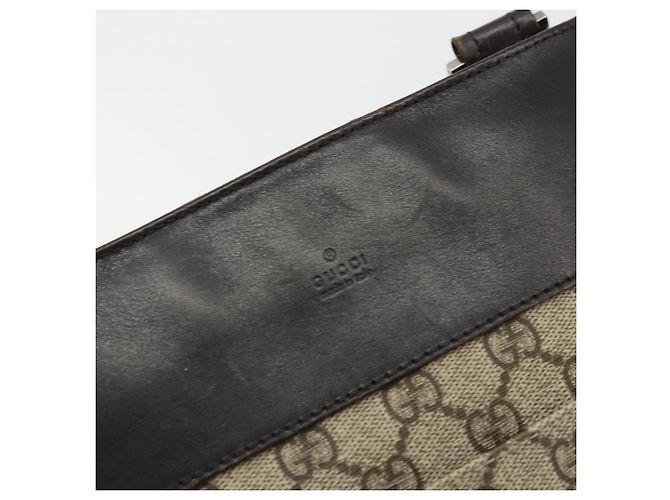 Bolso de Hombro GG Canvas Gucci PVC Beige Plata 27639 Auth yk20236 - vista 14