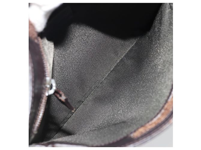 Bolso de Hombro GG Canvas Gucci PVC Beige Plata 27639 Auth yk20236 - vista 16