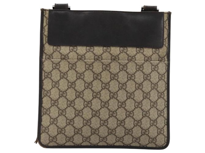 Bolso de Hombro GG Canvas Gucci PVC Beige Plata 27639 Auth yk20236 - vista 2