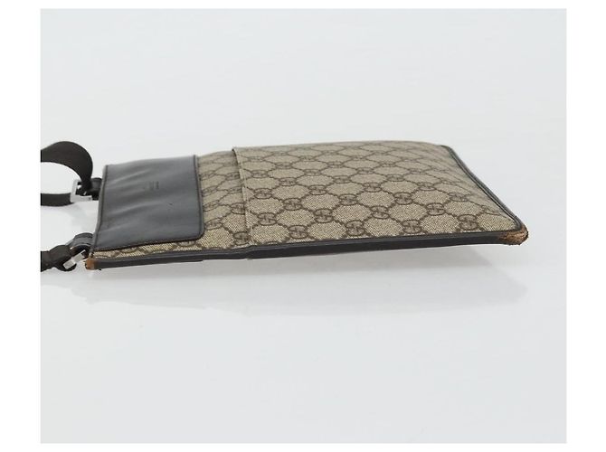 Bolso de Hombro GG Canvas Gucci PVC Beige Plata 27639 Auth yk20236 - vista 5