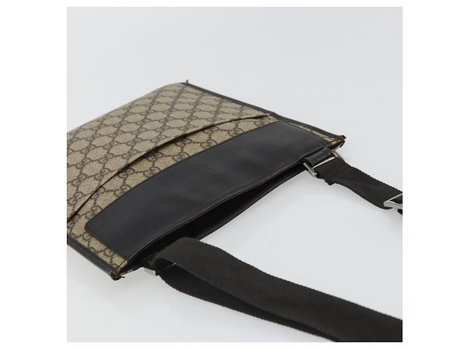 Bolso de Hombro GG Canvas Gucci PVC Beige Plata 27639 Auth yk20236 - vista 6