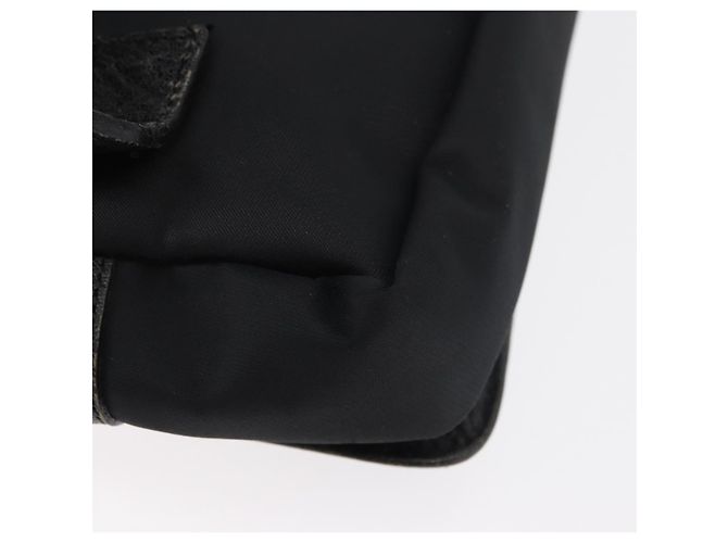 Borsa a vita Gianni Versace in nylon nero e argento Auth BA12122A - vista 16