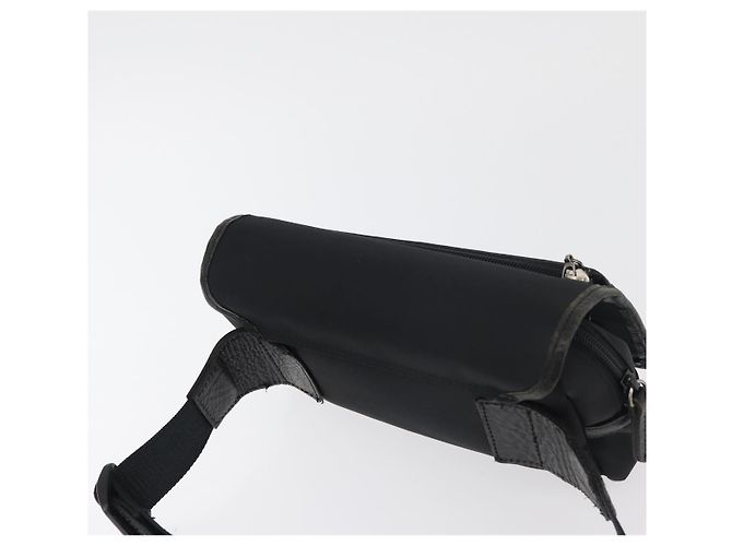 Borsa a vita Gianni Versace in nylon nero e argento Auth BA12122A - vista 6