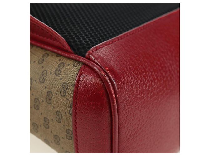 Gucci Zaino Doraemon Micro GG Supreme in PVC beige e oro 647816 Auth YKZ1360M D'oro - vista 18