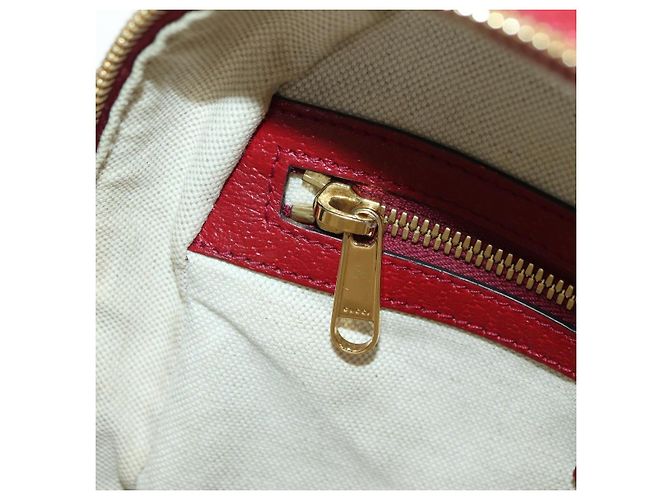 Gucci Zaino Doraemon Micro GG Supreme in PVC beige e oro 647816 Auth YKZ1360M D'oro - vista 26