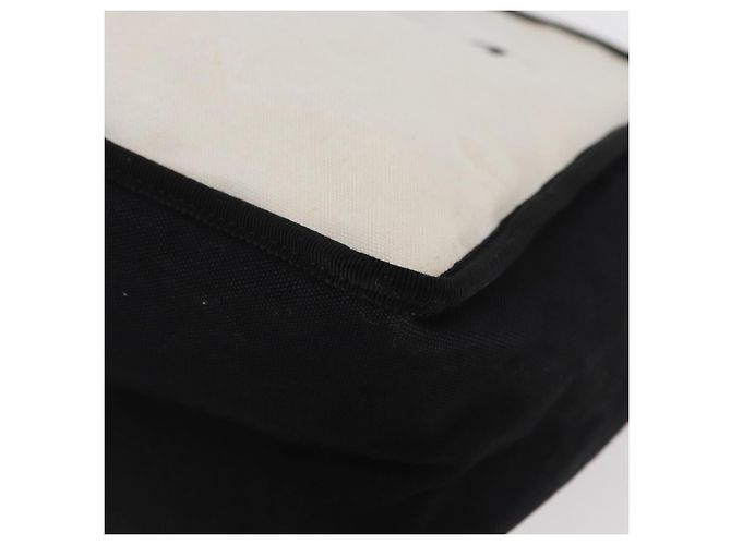 CHANEL Damen First Tote Bag aus Canvas in Weiß mit silbernem CC Auth YKZ1356A - Ansicht 14