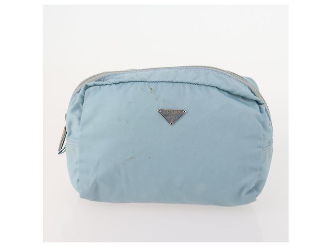 PRADA Schultertasche Nylon 2 Set Hellblau Auth YKZ1188 - Ansicht 2