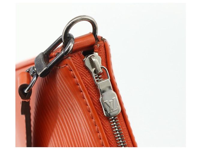 LOUIS VUITTON Pochette Accessori NM Epi Pouch Pimon LV Auth 168911A Arancione - vista 10