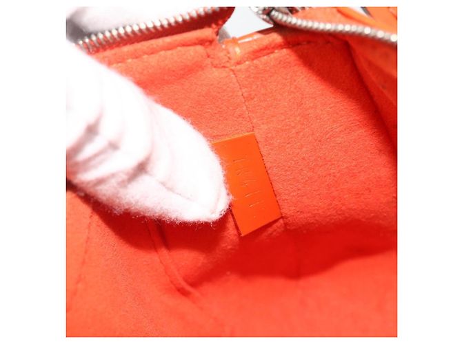 LOUIS VUITTON Pochette Accessori NM Epi Pouch Pimon LV Auth 168911A Arancione - vista 12