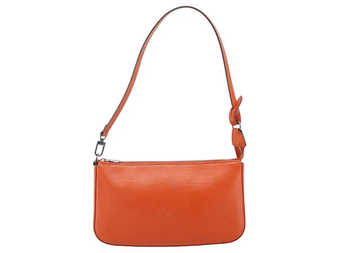 LOUIS VUITTON Pochette Accessori NM Epi Pouch Pimon LV Auth 168911A Arancione - vista 13